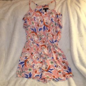 City Triangles Small Pink Floral Romper